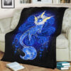 Anime Vaporeon Starry Custom Pokemon Blanket