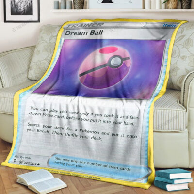 Anime Dream Ball Trainer Custom Pokemon Blanket
