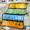 Anime The Good The Bad The Bubbly The Fiery Custom Pokemon Blanket