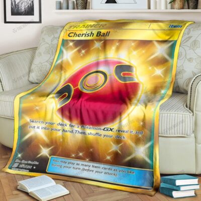 Anime Cherish Ball Trainer Custom Pokemon Blanket