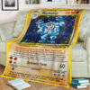 Anime Shadowless Holographic Machamp Custom Pokemon Blanket