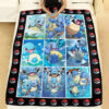 Anime Squirtle Wartortle Blastoise Poke Ball Custom Pokemon Blanket