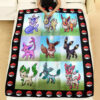 Anime Pixel Eevee Custom Pokemon Blanket