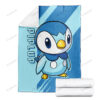 Anime Piplup Custom Pokemon Blanket