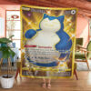 Anime Snorlax Chilling Reign Custom Pokemon Blanket