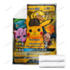 Anime Detective Pikachu & Friends GX! Custom Pokemon Blanket