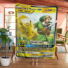 Anime Link & Pikachu Tag Team GX Custom Pokemon Blanket