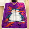 Anime Custom Snorlax Art Pokemon Blanket