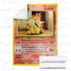 Anime Cyndaquil 1st Edition Fireworks Custom Pokemon Blanket