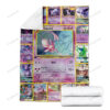 Anime Espeon Cards Custom Pokemon Blanket