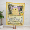 Pikachu Card Custom Pokemon Blanket