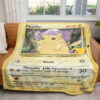 Pikachu Card Custom Pokemon Blanket