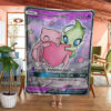 Anime Love Mew & Celebi GX! Custom Pokemon Blanket