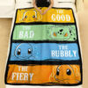 Anime The Good The Bad The Bubbly The Fiery Custom Pokemon Blanket