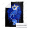 Anime Vaporeon Starry Custom Pokemon Blanket