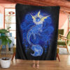 Anime Vaporeon Starry Custom Pokemon Blanket