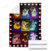 Anime Sugar Skull Eevee Evolution Custom Pokemon Blanket