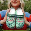 Bulbasaur Tie Dye Face Custom Classic Clogs