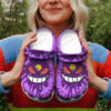 Mega Gengar Tie Dye Face Custom Classic Clogs