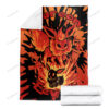 Evolve Flareon Tie Dye Face Custom Pokemon Blanket