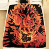 Evolve Flareon Tie Dye Face Custom Pokemon Blanket