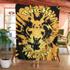 Evolve Pikachu within Raichu Tie Dye Face Custom Pokemon Blanket