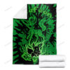 Evolve Leafeon Tie Dye Face Custom Pokemon Blanket