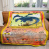 Anime Shining Charizard Neo Destiny Custom Pokemon Blanket