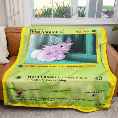 Thicc Nidoran Custom Pokemon Blanket