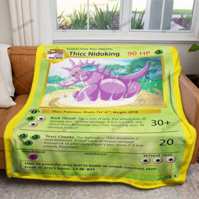 Thicc Nidoking Custom Pokemon Blanket