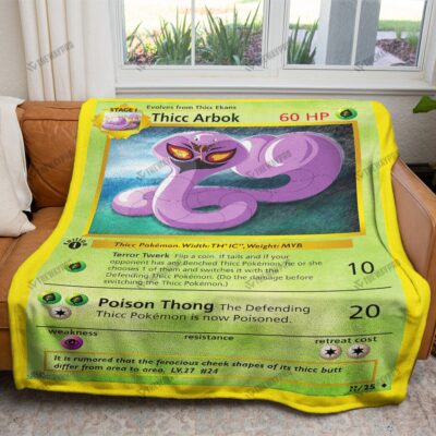 Thicc Arbok Custom Pokemon Blanket