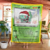 Christmas Bulbasaur Custom Name Gift Pokemon Blanket