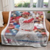 Sport Baseball Card Topps Bryce Harper Phillies Custom Pokemon Blanket