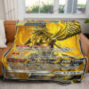 Anime YGO The Winged Dragon Of Ra Custom Pokemon Blanket