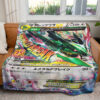 M Rayquaza 25th Anniversary Custom Pokemon Blanket