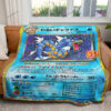 Gyarados 25th Anniversary Custom Pokemon Blanket