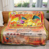 Charizard 25th Anniversary Custom Pokemon Blanket