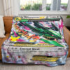 M Rayquaza EX Celebrations Custom Pokemon Blanket