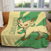 Anime Leafeon Custom Pokemon Blanket