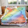 Anime Pikachu VMAX Rainbow Custom Pokemon Blanket