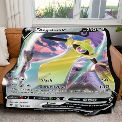 Aegislash V Custom Pokemon Blanket