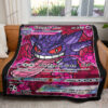 Anime Card Gengar Hybrid Vmax Proxy Stain Glass Custom Pokemon Blanket