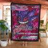 Anime Card Gengar Hybrid Vmax Proxy Stain Glass Custom Pokemon Blanket