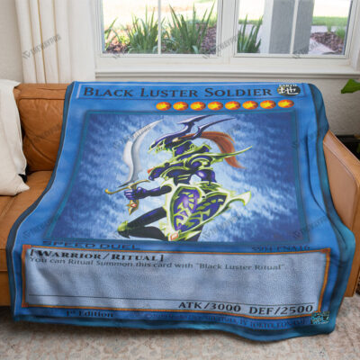 Black Luster Soldier Custom Pokemon Blanket