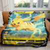 Pikachu V 3 Custom Pokemon Blanket