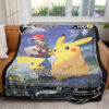 Pikachu V Custom Pokemon Blanket