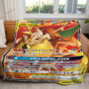 Japanese Charizard & Braixen GX Custom Pokemon Blanket