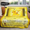 Thicc Pikachu Personalized Custom Pokemon Blanket