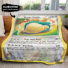 Snorlax Personalized Custom Pokemon Blanket