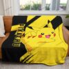 Anime Pikachu Custom Pokemon Blanket